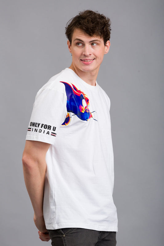 Concealed Placket Polo: Timeless Elegance | Black OFU- Cartoon Canvas Oversized Tee | White