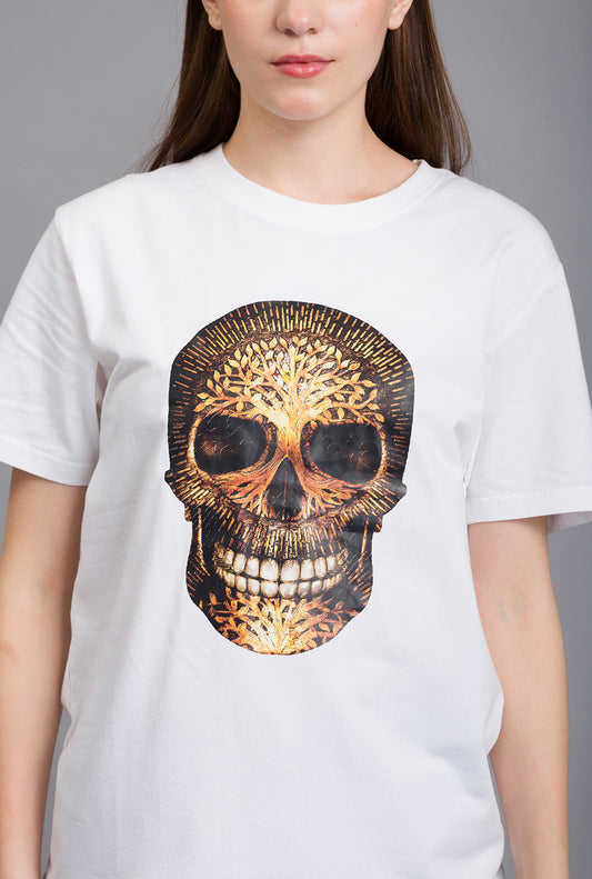 OFU- Cartoon Canvas Oversized Tee | White OFU- White Mystic Life T shirt OFU- White Mystic Life T shirt