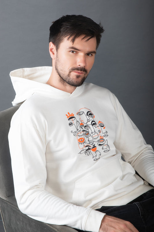 OFU- One Liner Art Men - White