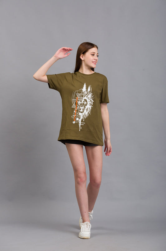 OFU- Wild Fusion T shirt | Olive