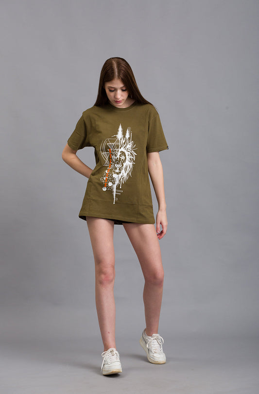 OFU- Wild Fusion T shirt | Olive