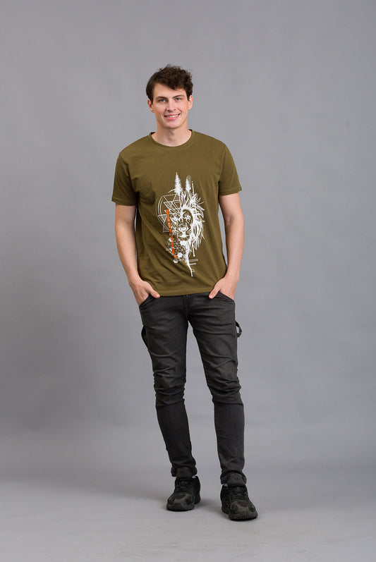 OFU- Wild Fusion T shirt | Olive