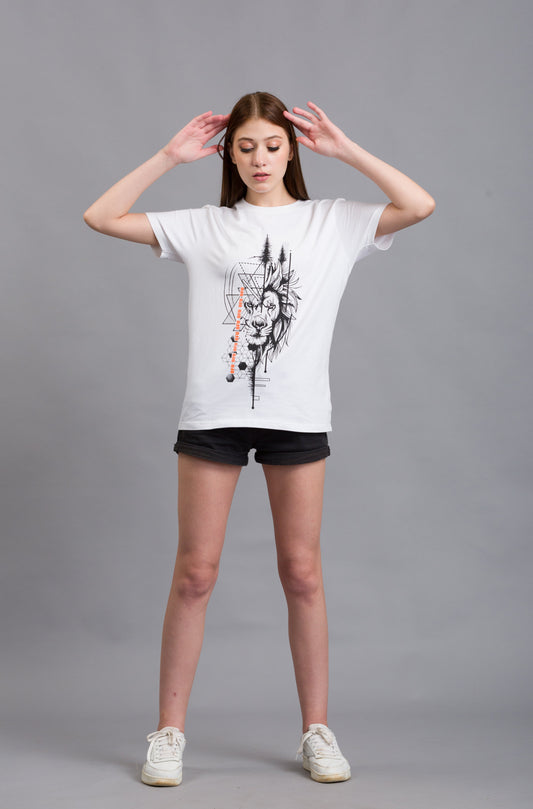 OFU- Wild Fusion T shirt | White